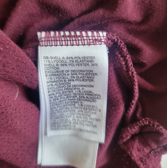 The North Face Women's Burgundy Relaxed Fit Waist Length Active Shirt Size Small - Picture 5 of 10